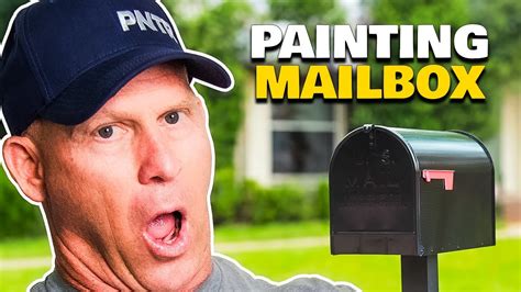 painted steel box|How To Paint A Decorative Metal Mailbox .